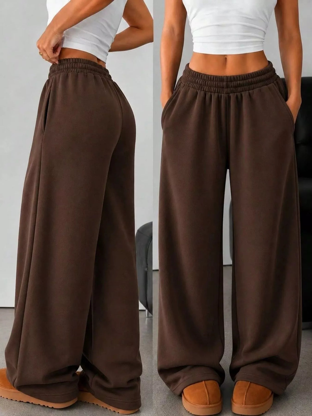 AURBYO women's Everyday Wide-Leg Sweatpants