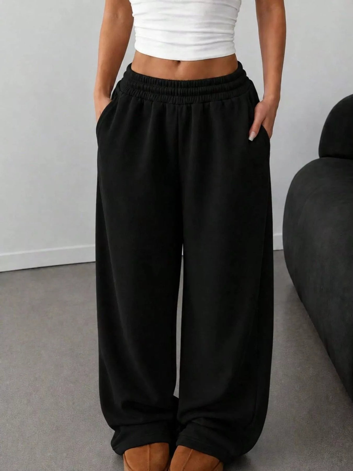 AURBYO women's Everyday Wide-Leg Sweatpants