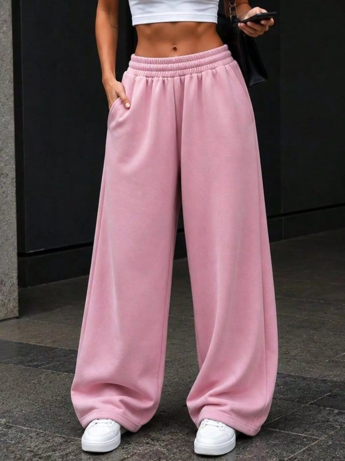 AURBYO women's Everyday Wide-Leg Sweatpants