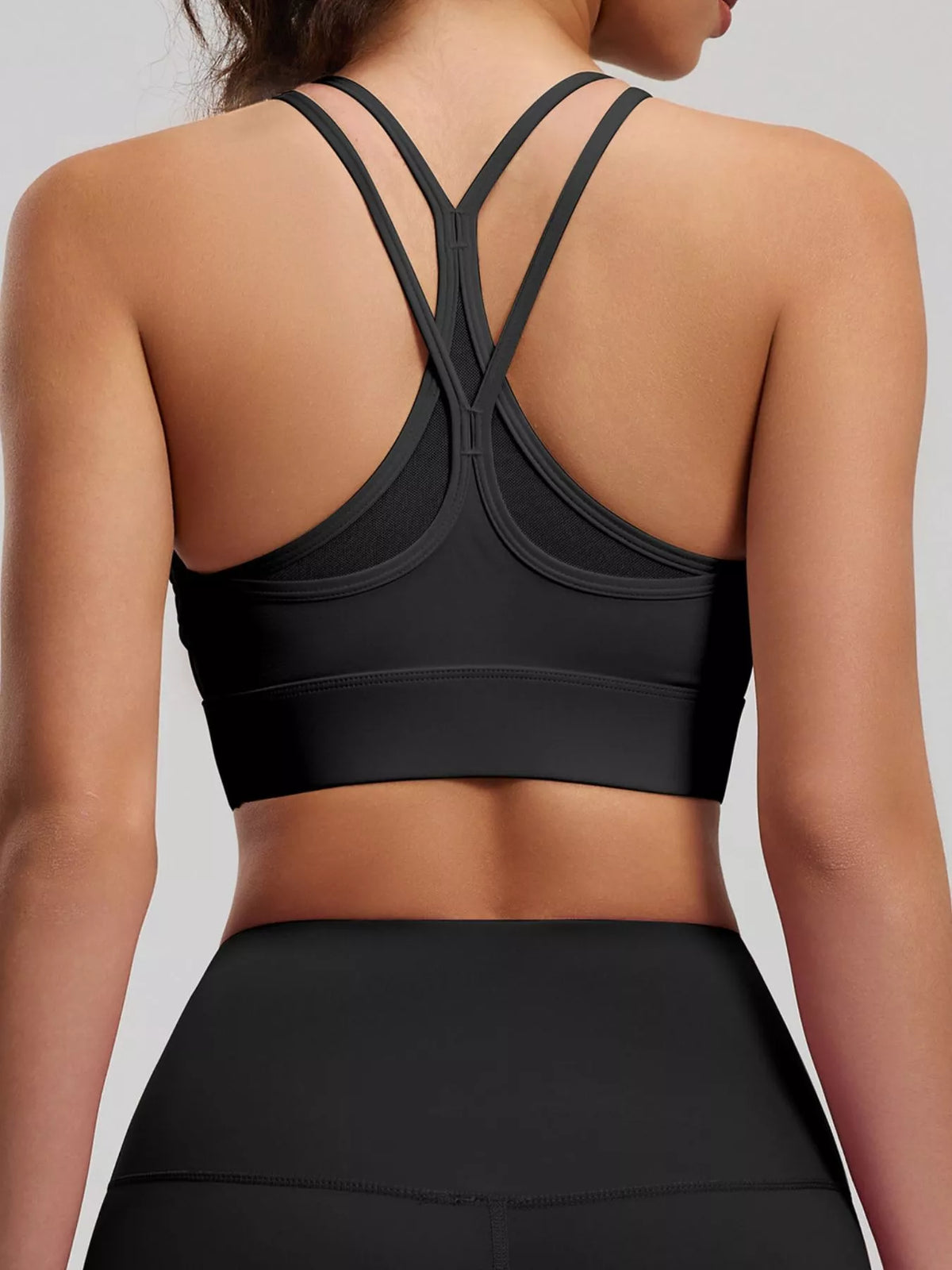 AURBYO women's Cross-Back Sports Bra