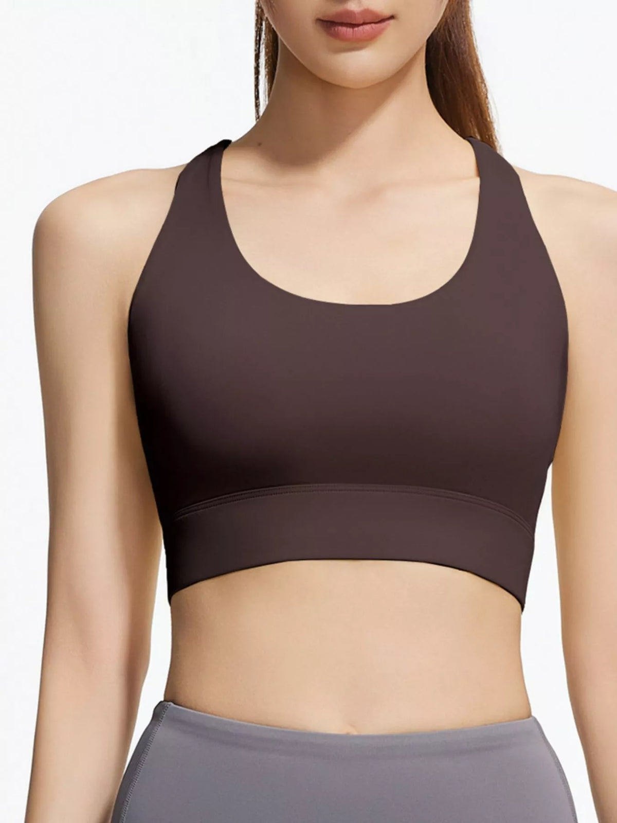 AURBYO women's Cross-Back Sports Bra