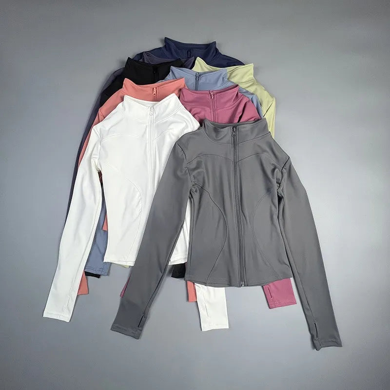 AURBYO women's Cropped Training Jacket