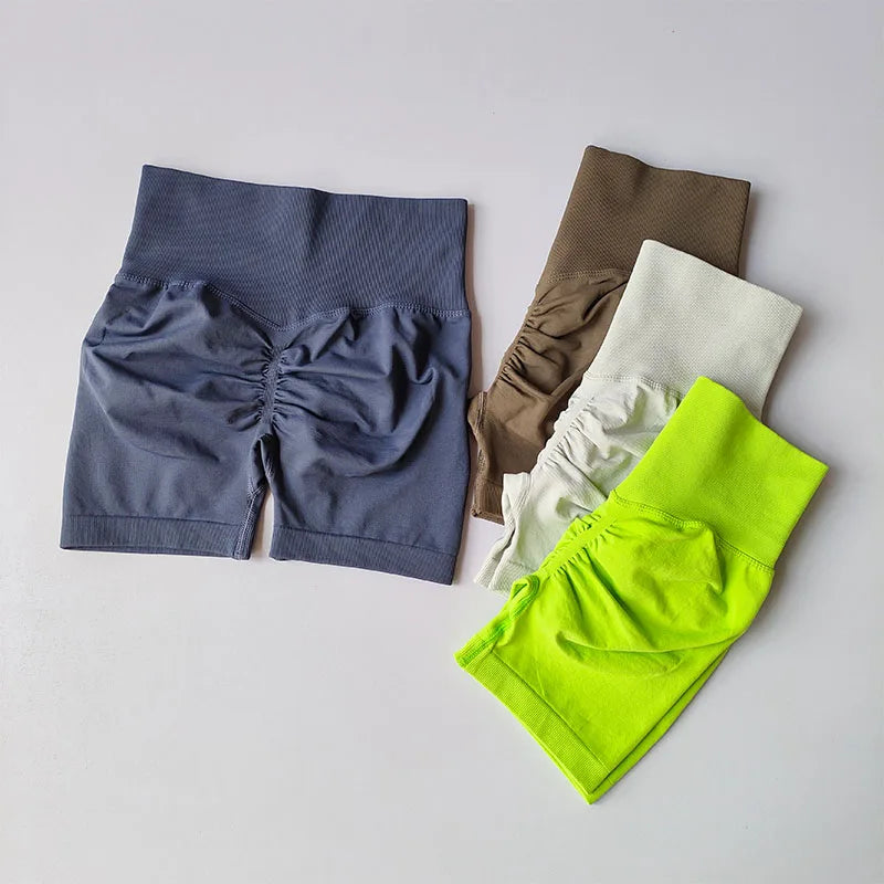 AURBYO women's Seamless Scrunch Shorts