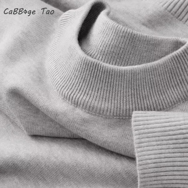 AURBYO men's Mock Neck Sweater