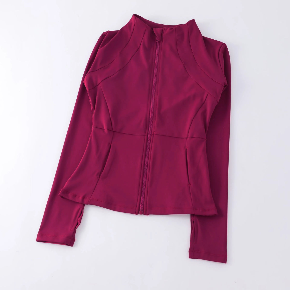 AURBYO women's Fitted Training Jacket in Red