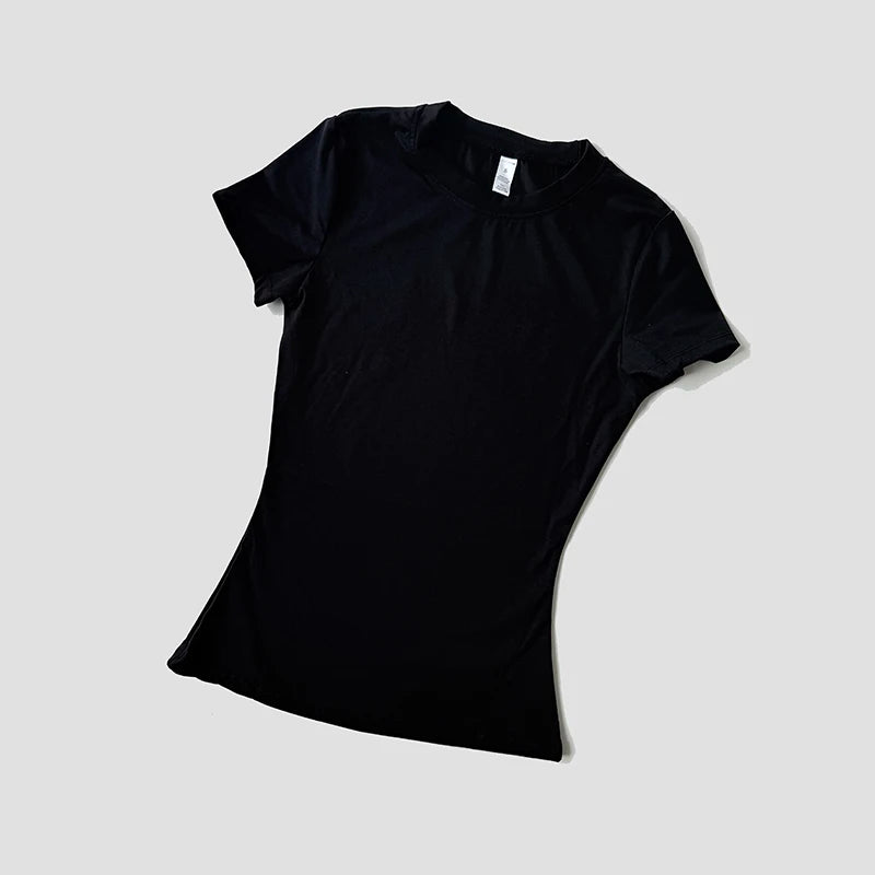 AURBYO women's Contour Training Tee in Black