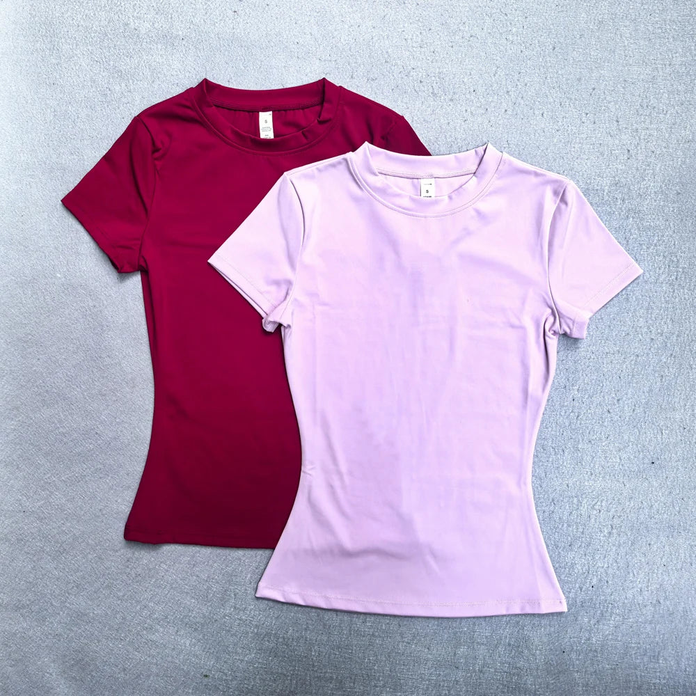 AURBYO women's Seamless Training Tee