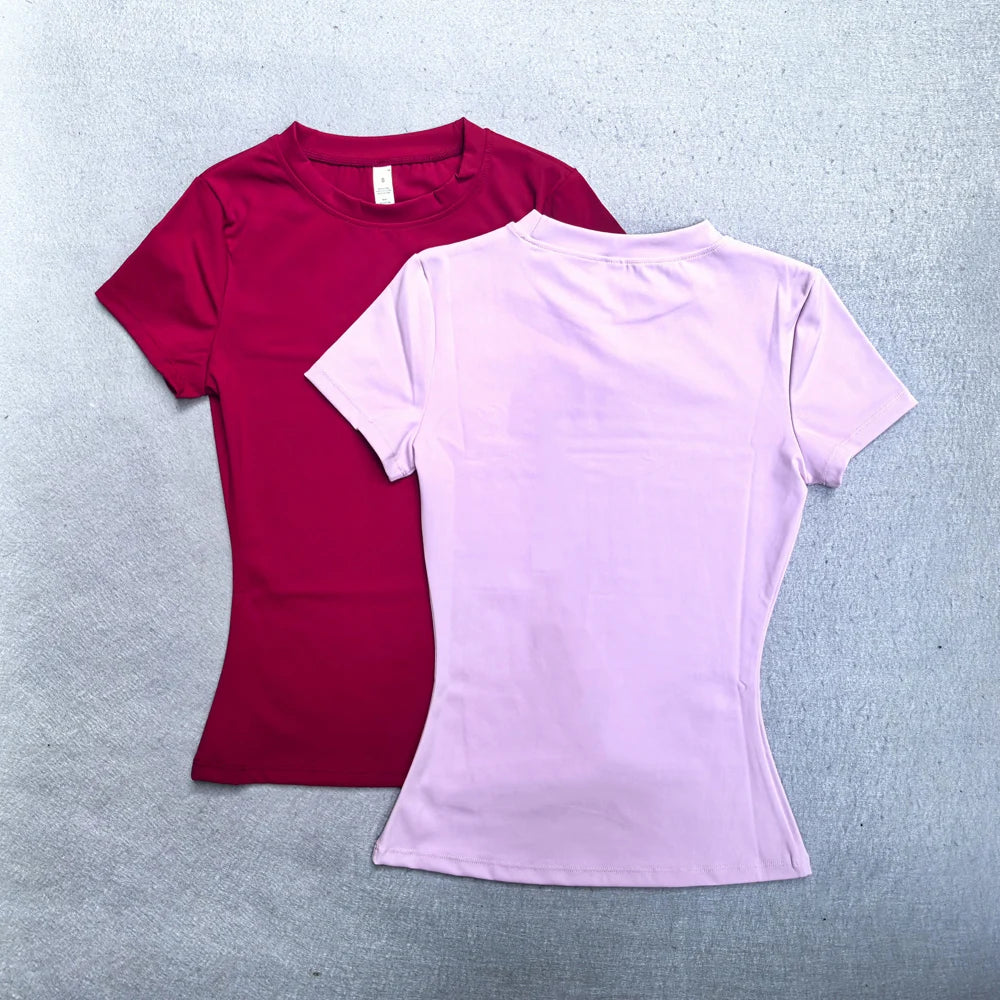 AURBYO women's Seamless Training Tee