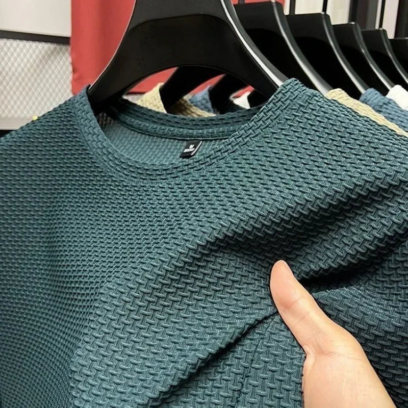 AURBYO men's Ice Silk Tee in Green