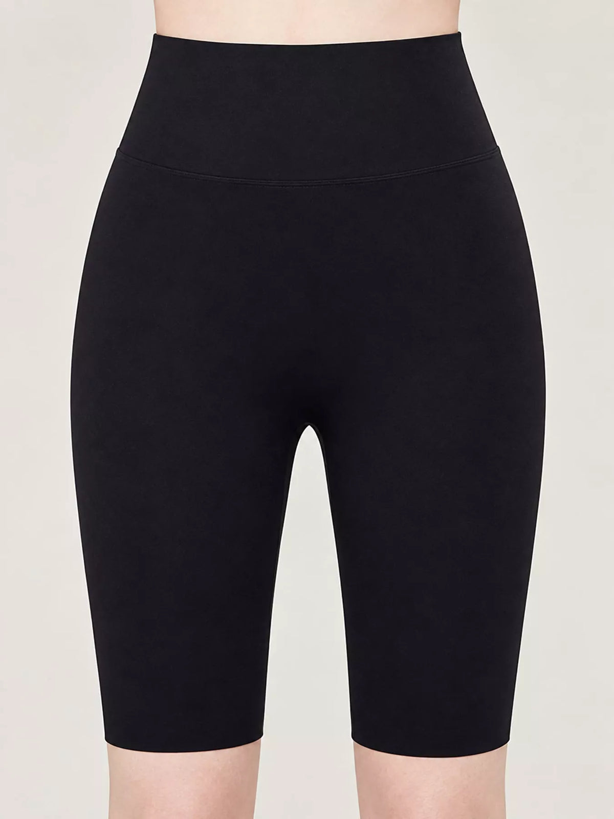 AURBYO women's High-Waist Biker Shorts in Black