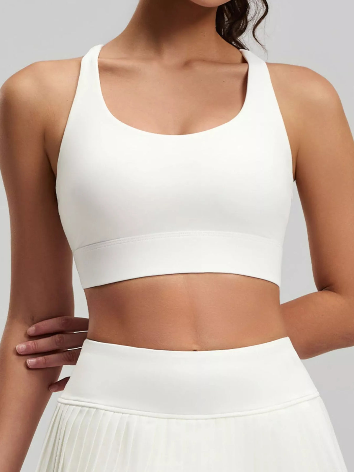 AURBYO women's Cross-Back Sports Bra