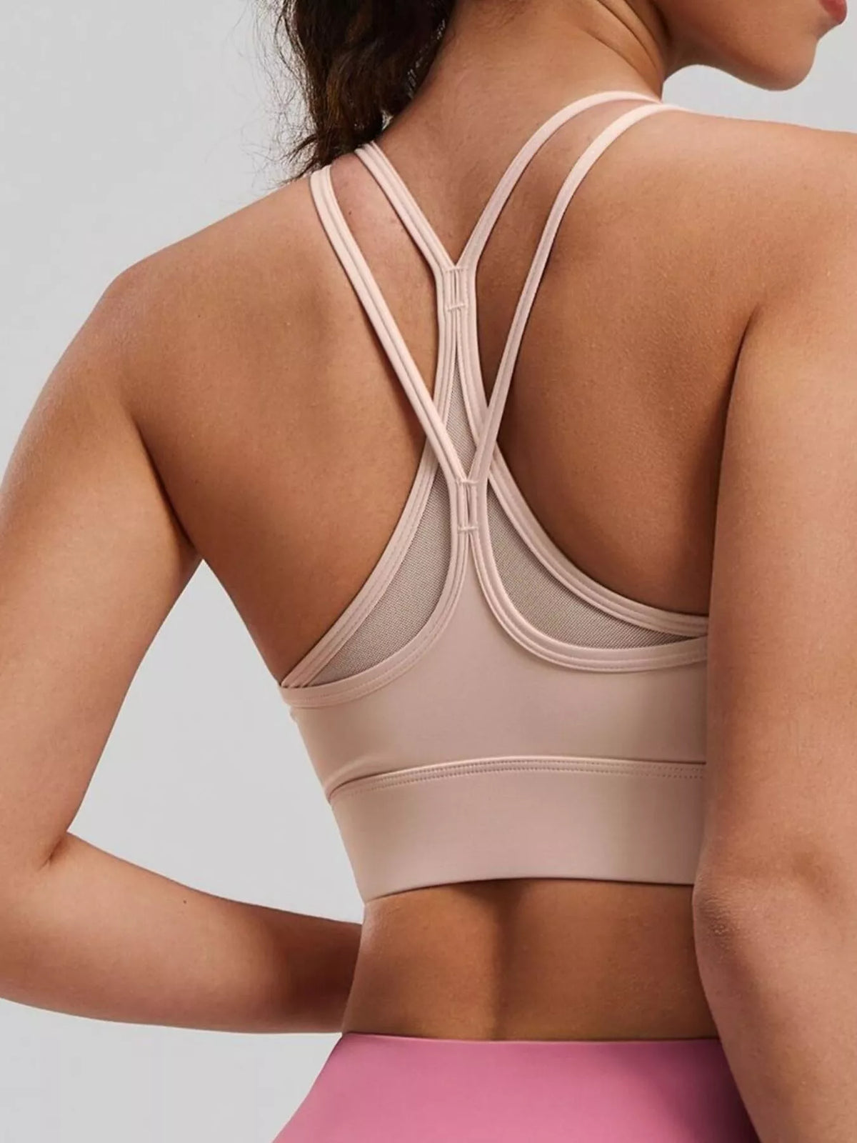 AURBYO women's Cross-Back Sports Bra
